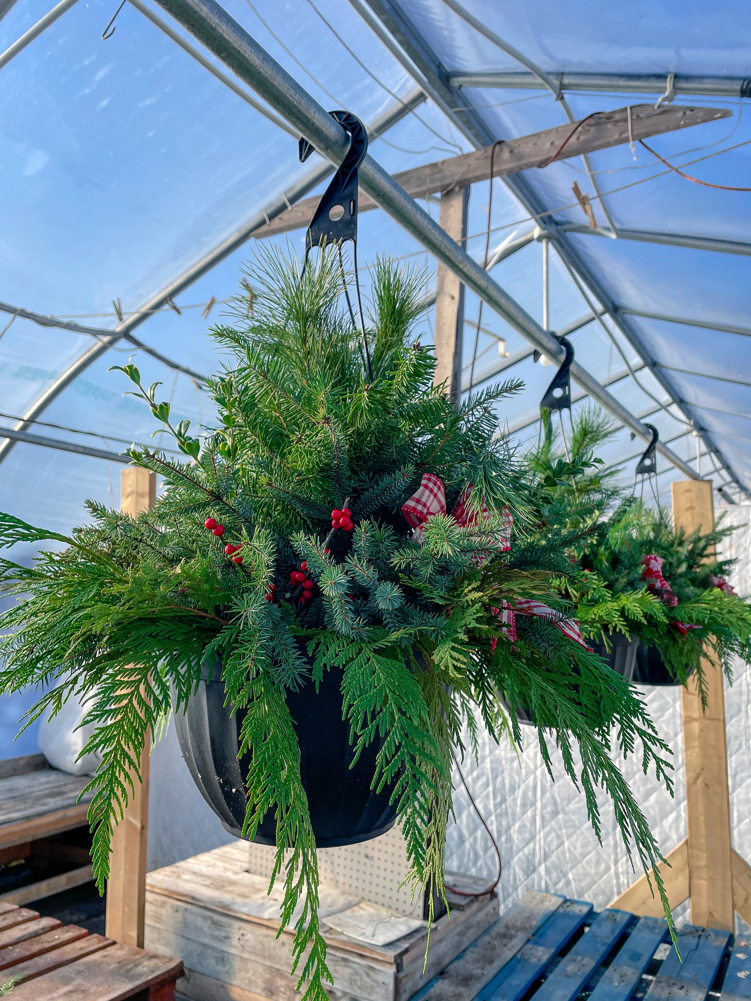 2-for-$70 — 12” Black Basket Christmas Hanger